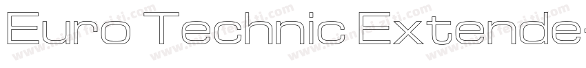 Euro Technic Extende字体转换